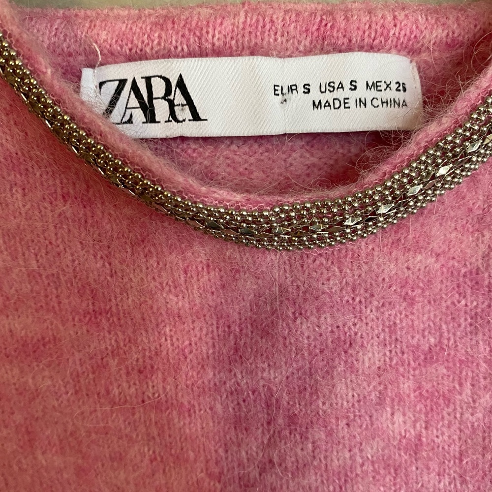 Zara Alpaca and Wool Dress Pink Mini Size S - Picture 6 of 9
